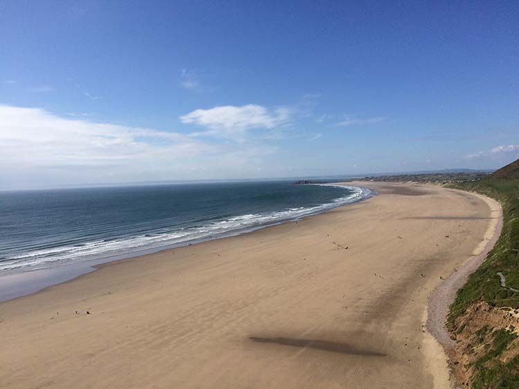 plage, Ouest de Swansea